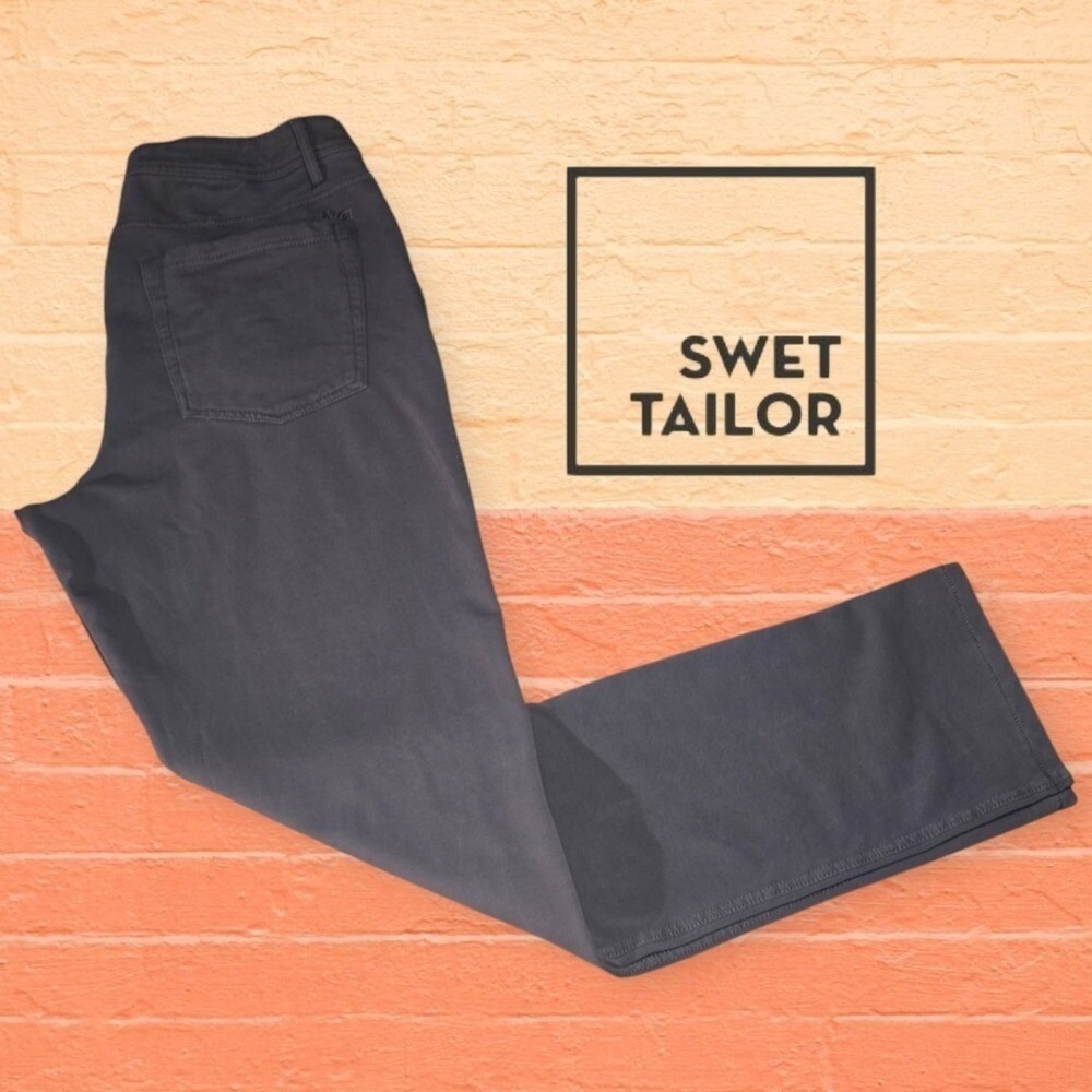 Swet Tailor All-In 5-Pocket Stretch Pants Mens French Grey 34x33 MINOR FLAWS